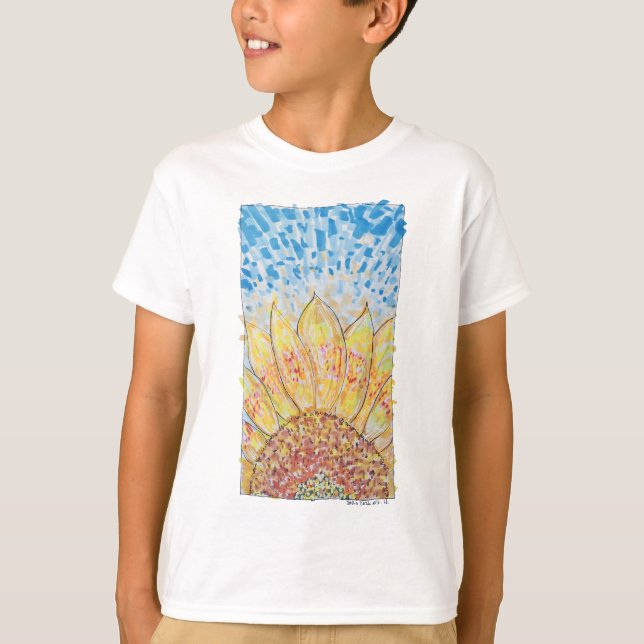 Camiseta Radiant Bloom Sunflower (Frente)