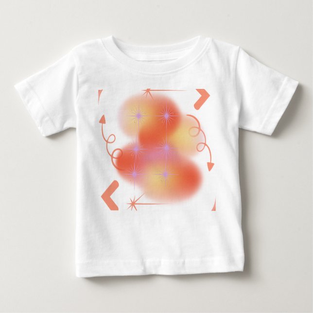 Camiseta Radiant Starburst Abstract Design (Frente)