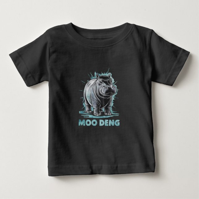 Camiseta Radiante Hippo Moo Deng (Frente)