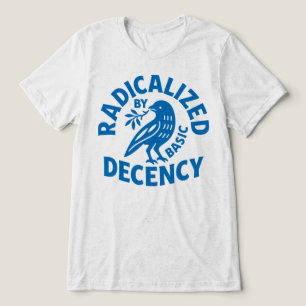 Camiseta Radicalizado Pela Decência Básica Pássaro Retro