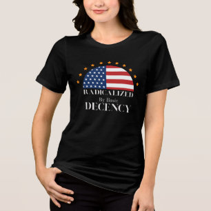 Camiseta Radicalizado pelo Sinalizador de Decência Básica E