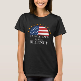 Camiseta Radicalizado pelo Sinalizador de Decência Básica E