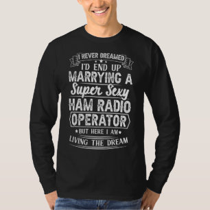 Camiseta Rádio Amadora de Esposa do Operador de Rádio Ham