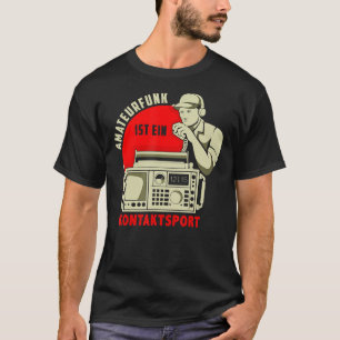 Camiseta Rádio Amateur Contato Esporte CB Radio Gift Ama