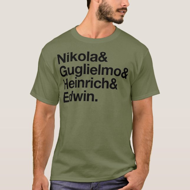 Camiseta Rádio Amateur: Fundadores do Ham Radio Premium (Frente)