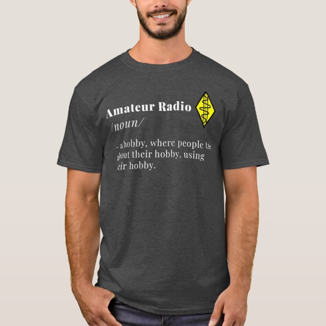 Camiseta Rádio Amateur Radio Definition Noun Ham (Frente)