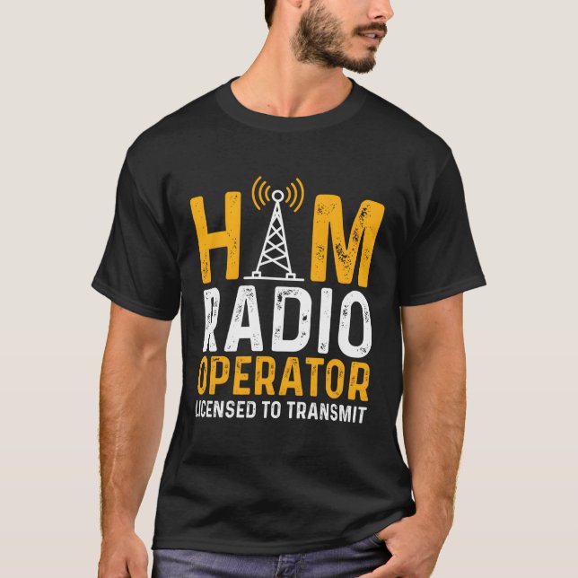 Camiseta Rádio Amateur Radio Ham Para Transmitir (Frente)