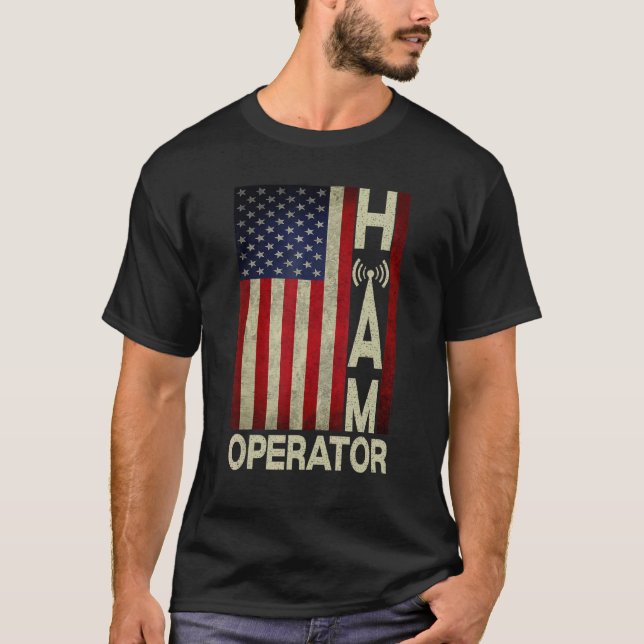 Camiseta Rádio Amateur Radio Operato de Bandeira dos Estado (Frente)