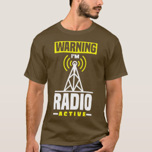 Camiseta Rádio Amateur Radio Operator HAM Aviso Rádio Im