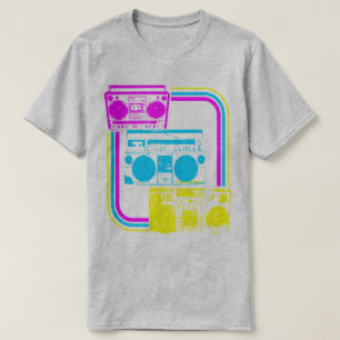 Camiseta Rádio Boombox Retro Vintage dos Anos 80