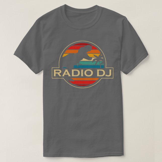 Camiseta Radio Dj Dinossaur (Frente do Design)