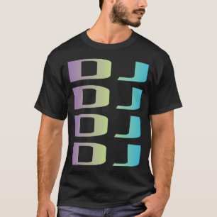 Camiseta Rádio DJ Purple Blue Disc Jockey Deejay
