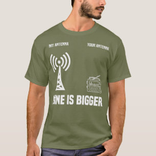 Camiseta Rádio Engraçado Amador Minha Antena É Maior