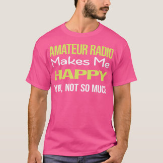 Camiseta Rádio Engraçado Feliz Amador