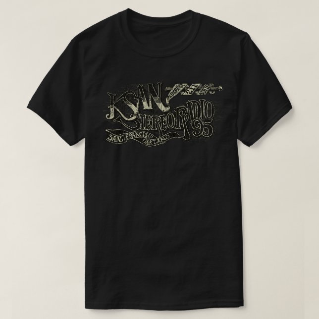 Camiseta Rádio estéreo KSAN 95 1968 (Frente do Design)