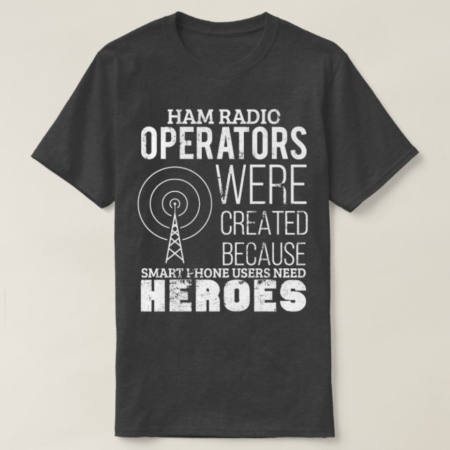 Camiseta Rádio Funny Ham Rádio Operador Rádio Amateur Morse (Frente do Design)