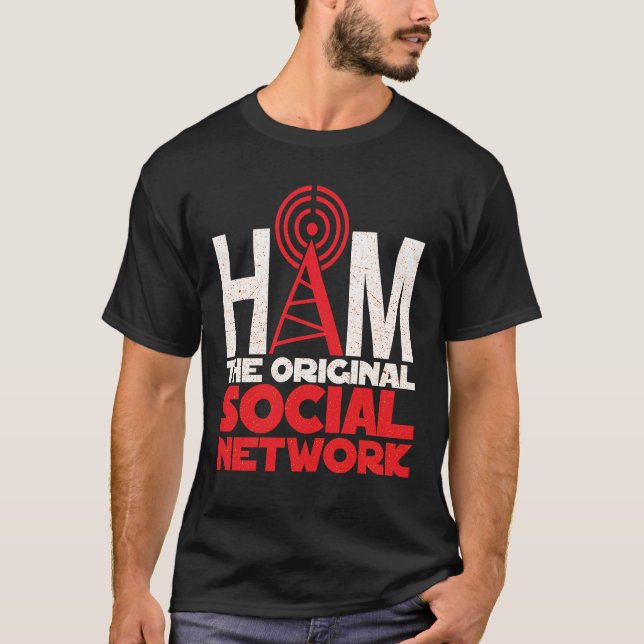 Camiseta Rádio Ham A Rede Social Original (Frente)