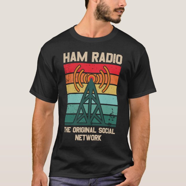 Camiseta Rádio Ham A Rede Social Original (Frente)