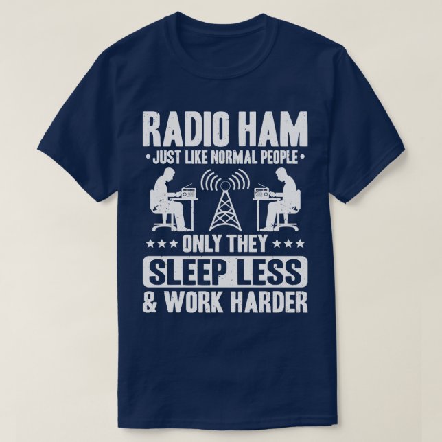 Camiseta Rádio Ham Amateur Rádio Ham (Frente do Design)