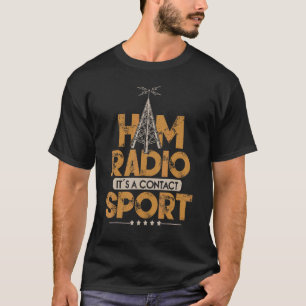 Camiseta Rádio Ham, é um contato com o rádio amador do Espo