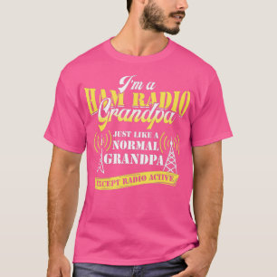 Camiseta Rádio Ham Operador Amateur Radio Funny Avô