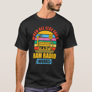Camiseta Rádio Ham, Operador Rádio Amateur Sinal