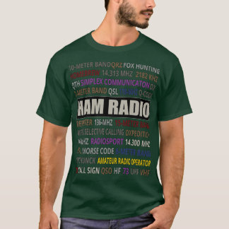 Camiseta Rádio Ham Radio Jargon Ham