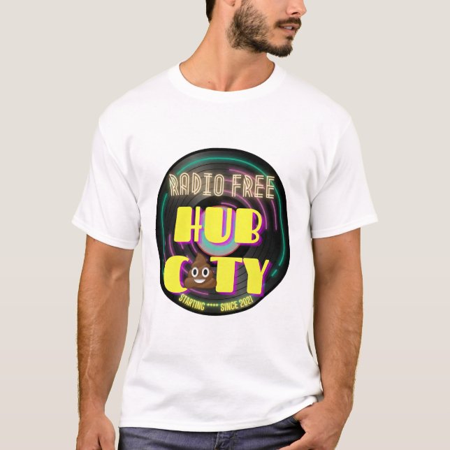 Camiseta Rádio Livre Hub City Começando **** (Frente)