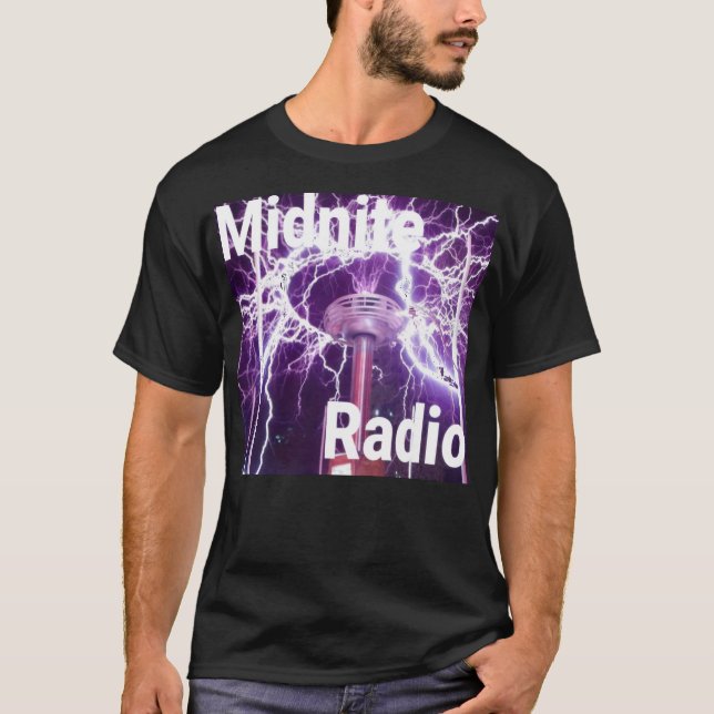 Camiseta Rádio Midnite Underground Estação de Internet (Frente)