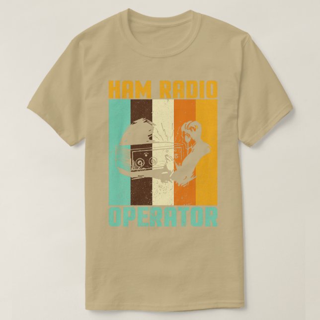 Camiseta Rádio Retro Ham I Estação Base Rádio Amador I Ham (Frente do Design)