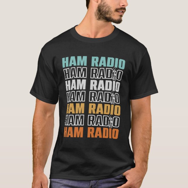 Camiseta Rádio Signal Network Amateur Operator Ham (Frente)