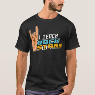 Camiseta Rádio Teach Rock Stars Rock n Roll Musik Teacher
