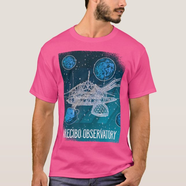 Camiseta Rádio Telescópio Observatório Espacial Arecib (Frente)