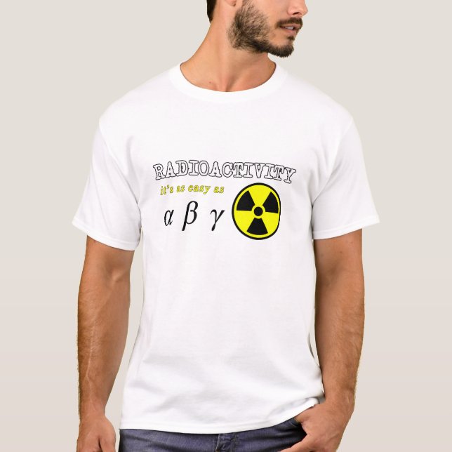 Camiseta Radioactividade (fácil como…) (Frente)