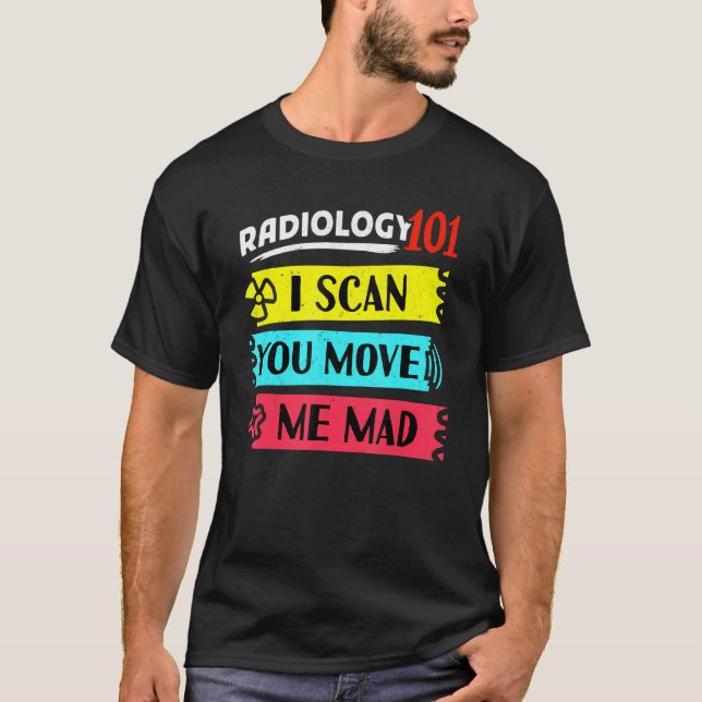 Camiseta Radiologia 101 Mri Rad Tech Rad Tech Radiologia (Frente)