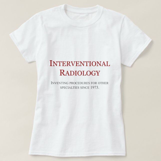 Camiseta Radiologia de Interventional (Frente do Design)