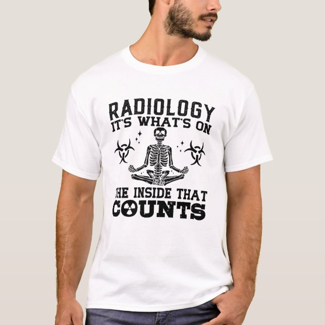 Camiseta Radiologia É o que está no raio tecnológico (Frente)