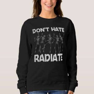 Camiseta Radiologia para homens e mulheres Esqueleto Raio X