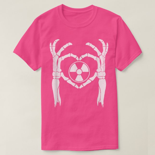 Camiseta RADIOLOGIA RAD TECH SKELETON AMOR, RT Rad Tech Hea (Frente do Design)