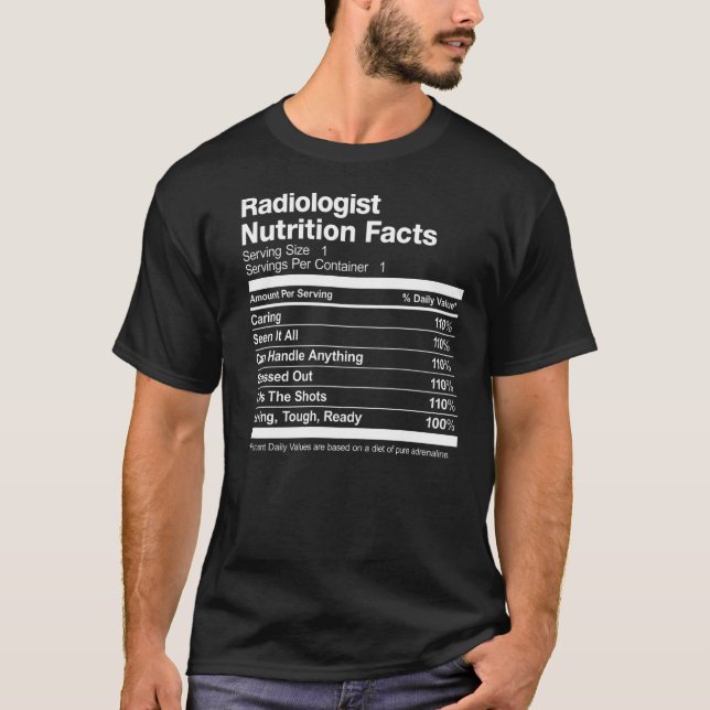 Camiseta Radiologista Nutrição Fala Engraçado (Frente)