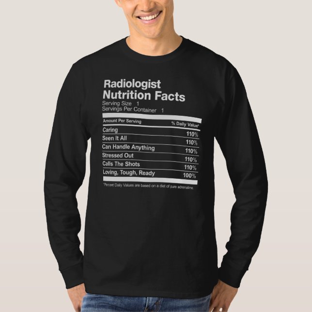 Camiseta Radiologista Nutrição Fala Engraçado (Frente)