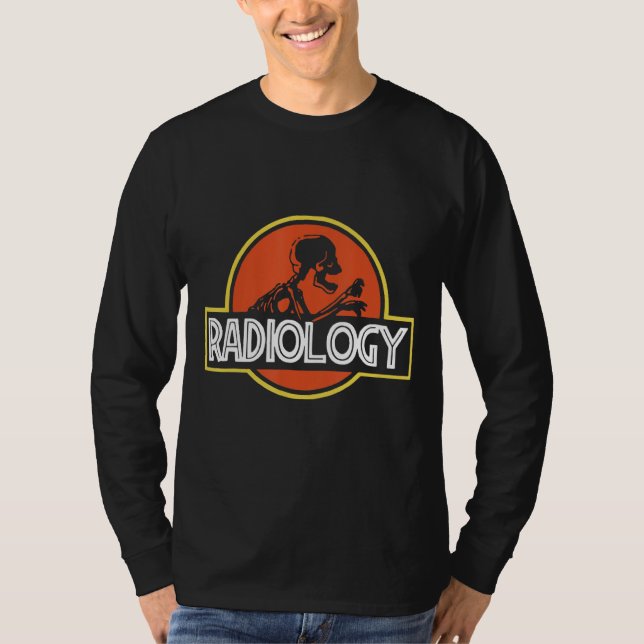 Camiseta Radiologista Skeleton Radiology X Ray Rad Tech (Frente)