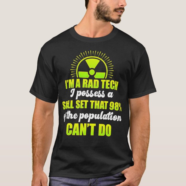 Camiseta Radiologista Tecnológico Rad Tech Diversos Estudos (Frente)