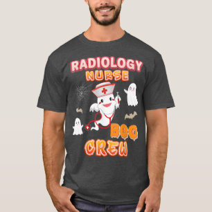 Camiseta Radiology Nurse Boo Crew Halloween Ghost Witch Pum