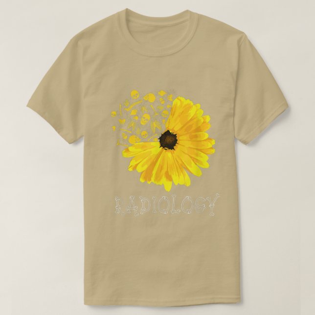 Camiseta Radiology SunFlower Tech Radiologist XRay Radiogra (Frente do Design)