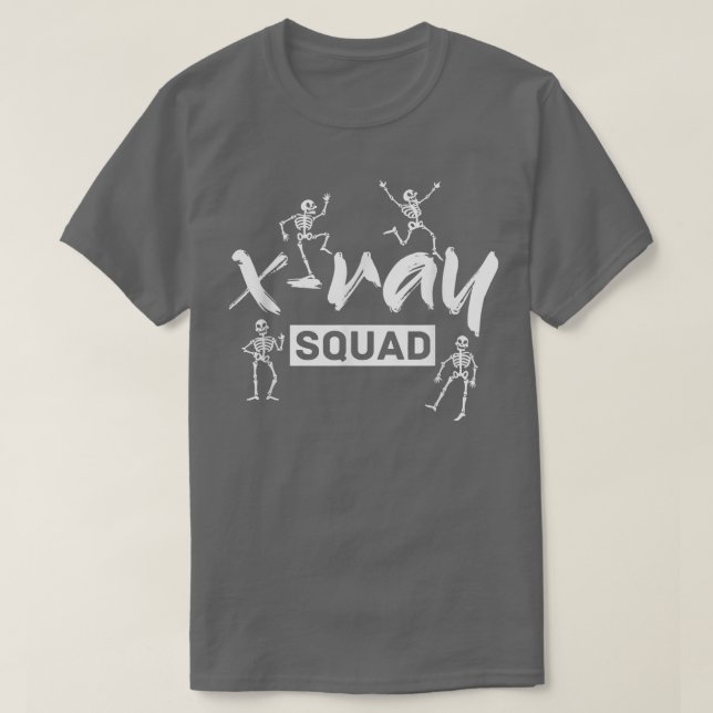 Camiseta Radiology Xray Skeleton Squad Funny Radiologist  (Frente do Design)