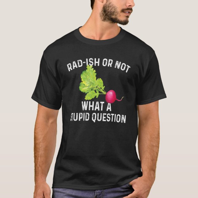 Camiseta Radóstias para roupa vegetal de trocadilho (Frente)