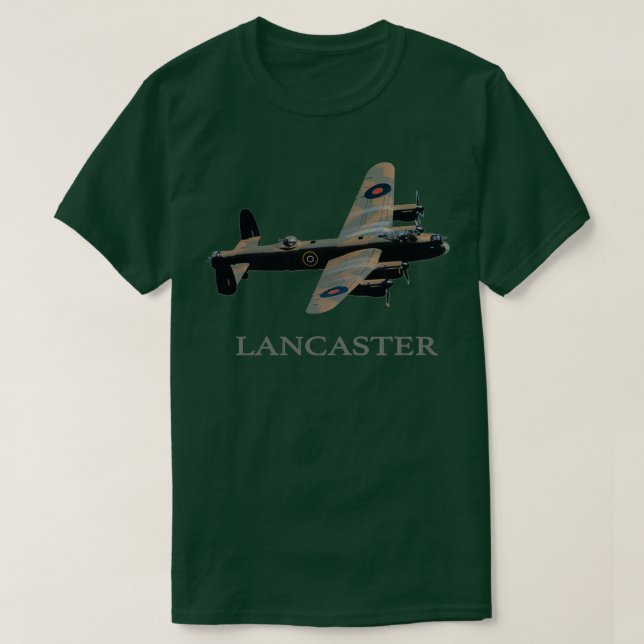 CAMISETA RAF AVRO LANCASTER WW2 BOMBER PLANO T 1 (Frente do Design)