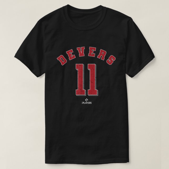 Camiseta Rafael Devers 11 jogador de beisebol Boston MLBPA (Frente do Design)