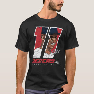 Camiseta Rafael Devers Silhouette Carita Boston MLBPA